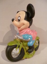 TOPOLINO IN MOTO (ROSA VERDE) BARTOPLAS W.D.P. – 16CM